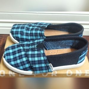 Toms Youth Plaid size 11